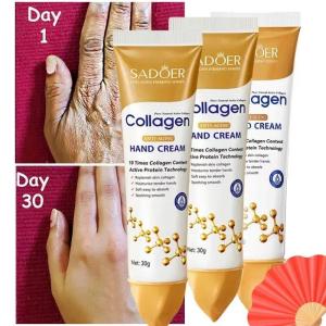 new Bone Collagen Hand Cream Lasting Moisturizing Long Term Nourishing Pomegranate Hand Cream Korean Skin Care Handcare Products hot