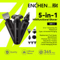 Enchen Multifunctional 5-in-1 Electric Shaver Kit  Mens Beard Shaver Hair Trimmer Nose Hair Clipper Facial Cleanser&Massager Gromming Set. 