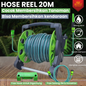 Gulungan selang air set manual hose reel 20 meter