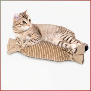 Cat SelfHelp Cute Bite Resistant Scratching Pillar Sisal Toys Cat Paws Catnip Cat Toys