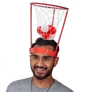 Basketball Ring Anak Dewasa Mainan Basketball Game Bola Basket Top Of The Head Shooting Ball Unik Permainan Olahraga Untuk Interaksi Parent -Child/Pembangunan Kelompok Perusahaan