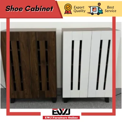 Ready Stock 💕EWJ SC88 Shoe Cabinet with 2 door and multiple compartment shoe organiser