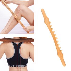 Kesoto Tongkat Pijat Gua Sha Kayu Beech Meredakan Sakit Otot Santai