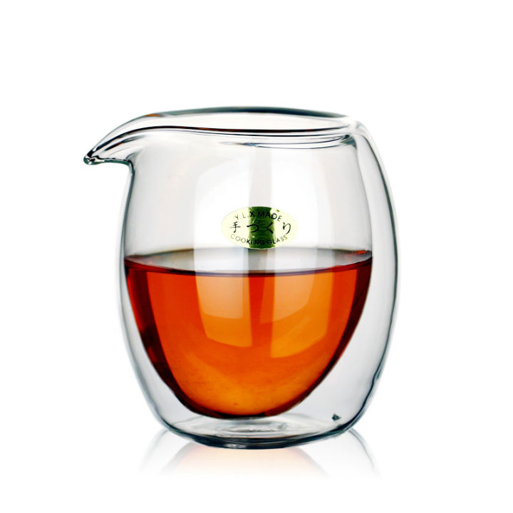 Tea Server Double Layer Heat Resistant Glass Tea Server Kung Fu Tea Ceremony Tea ...