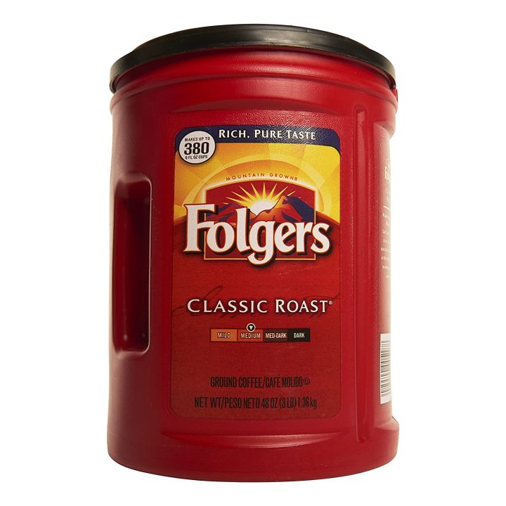 Folgers Classic Roast Ground Coffee, 2 lbs / 1.23kg / 43.5 oz Lazada PH