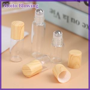 Moito 1 2 3 5 ml Roll On Bottle Refillable Empty Glass Essential Oils Perfume Vials