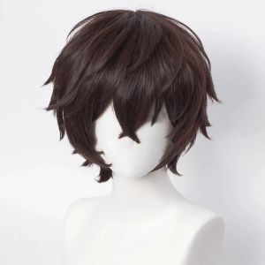 Bungo Stray Dogs Dazai Osamu Cosplay Costume Full set Brown Jacket Coat windbreaker Anime Uniform Men Halloween Costume Party Prop