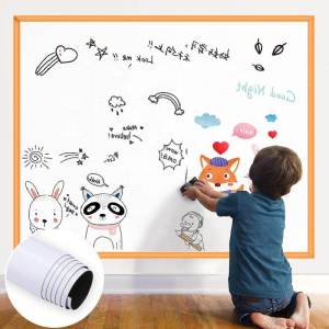 60X200CM Self Adhesive Whiteboard Blackboard Greenboard Wall Sticker Waterproof Writing on Wall Wallpaper for Kids Teacher Office Chalk / Mark Pen Writing