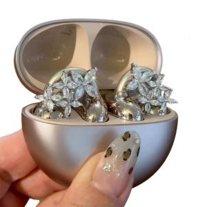 Tai nghe có thể điều chỉnh Phụ Kiện Kẹp Tóc cái đính bằng kim loại trên trang trí tự làm personalizeds phong cách cho hầu hết các tai nghe 4-8mm