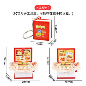 SG Specool® 3D Pop-Up Book Keychain For Kids Mini Backpack Keychains 3D Folding Keychains For Children Gifts