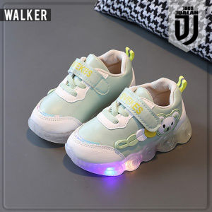 Sepatu Sneakers Lampu LED Anak usia 1 2 3 4 5 6 tahun / Sepatu Kets Tali Perekat Anak Balita Cewek Cowok Motif Lucu / Sepatu MENYALA Anak Laki Laki Perempuan Fashion Trendy / Sepatu Baby Casual Wanita Pria Sol Menyala / Sepatu Running Anak LED Murah Kece