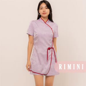 RIMINI - Jumpsuit Wanita Mini Textured Tassel  Lengan Pendek Size XS-XL - Yu Rou Romper CC32186