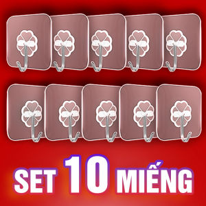 Set 10 Miếng Dán Treo Đồ Khả Năng Chịu Lực Cao Siêu Dính RQN2626 - requane