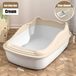 Cat Litter Box With Scoop Kitten Litter Box Cat Toilet Deodorization leakage prevention Litter Box