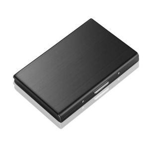 ZOOGGJZ 6/10 Slots Credit Card Holder Anti RFID  Debit Box Fashion Stainless Short Wallet Travel