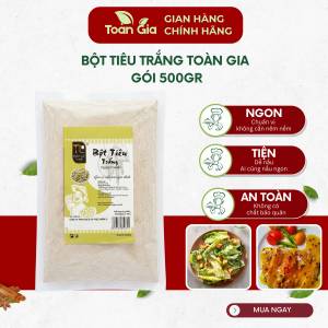 Bột tiêu sọ trắng gói 500g gia vị tự nhiên chế biến món ăn ướp thực phẩm