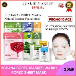 𝗝𝗨𝗡𝗞𝗜𝗘 𝗠𝗔𝗞𝗘𝗨𝗣 -Rorec Hchana Masker Wajah Mencerahkan | Masker Wajah Murah