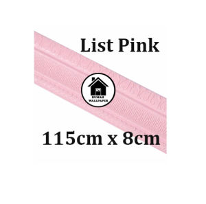 RW Wallpaper List Pink Wall Paper Wallpaper Wallborder Foam 3D Stiker