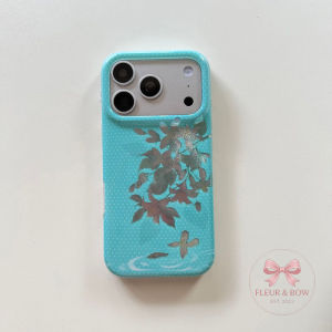For iPhone 17 Pro Max Case TPU Polka Dot Chain Phone Case For 16 15 Cover Aesthetic Korean Cute