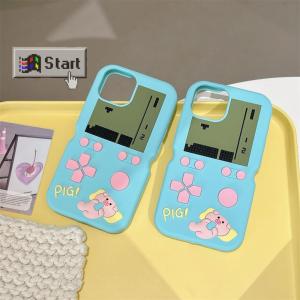 💯【เคสโทรศัพท์】 + Gratis Ongkir💯เคสซิลิโคนนิ่มลายเครื่องเล่นเกมสุดสร้างสรรค์สำหรับ iPhone 16 15 14 12 13 Pro Max 14 15 Plus ฝาครอบป้องกันการตกสำหรับเด็กเคสโทรศัพท์น่ารัก