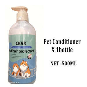 CKRK Premium Pet Shampoo & Conditioner 500ml - Anti-Flea Deodorizing Long-Lasting Fragrance for Cats & Dogs