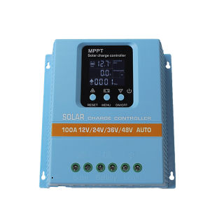 100A Solar MPPT Charge Controller 12V/24V/36V/48V Auto LCD Display Max 100V InputLight/Time controlWide Battery Compatibility