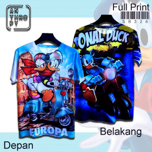 Kaos Distro Sablon Full Print SB326 Pria Oblong Baju Atasan Lengan Pendek Dewasa