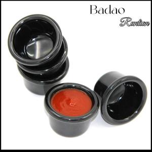 Badao Sauce Bowl Gravy Boats Round Glossy Melamine 6cm 50ml Black Mini Dipping Cup American Tableware for Cafe