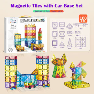 7.5cm Large Size Magnetic Tiles | Magnetic Building Block Set for kids | DIY Puzzle Blocks | Early Learning Toy