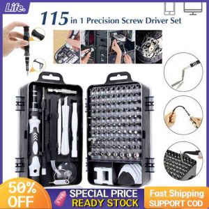 【COD + local seller】Precision Screwdriver Set 115 in 1 Electronics Magnetic Repair Tool Kit with Case for Repair Computer PC Cellphone Game Console Watch Eyeglasses etc