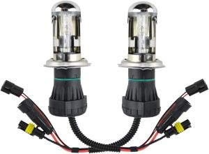 （กรุงเทพฯ พร้อมส่ง）ไฟหน้ารถ HID xenon bulb H4-3 high low beam อุณหภูมิสีสูง 10000k  120000k  รถยนต์/มอเตอร์ไซค์  2pcs
