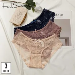 FallSweet Thong Panties Women Cotton Underpants Mid Waist T-Back Female  Underwear Bikini Lingerie