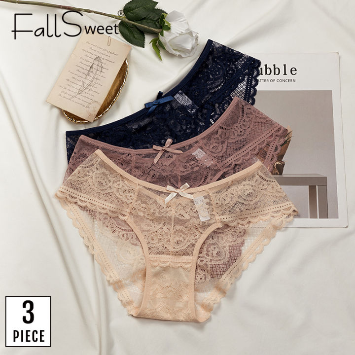 FallSweet 3Pcs/Lot Cotton Panties Women Underwear Solid Color Panty Mid  Waist Strech Briefs Sexy Lingerie Underpanties - AliExpress