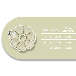 HamshMoc Elizabethan Collar Two Way Use PP Cotton Filled Adjustable Fit For 9kg Pets