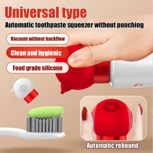 💕Lazy Artifact💕Universal Punch-Free Automatic Toothpaste Squeezer Punch-Free Toothpaste Rack Lazy Toothpaste Squeezer免打孔牙膏挤压器