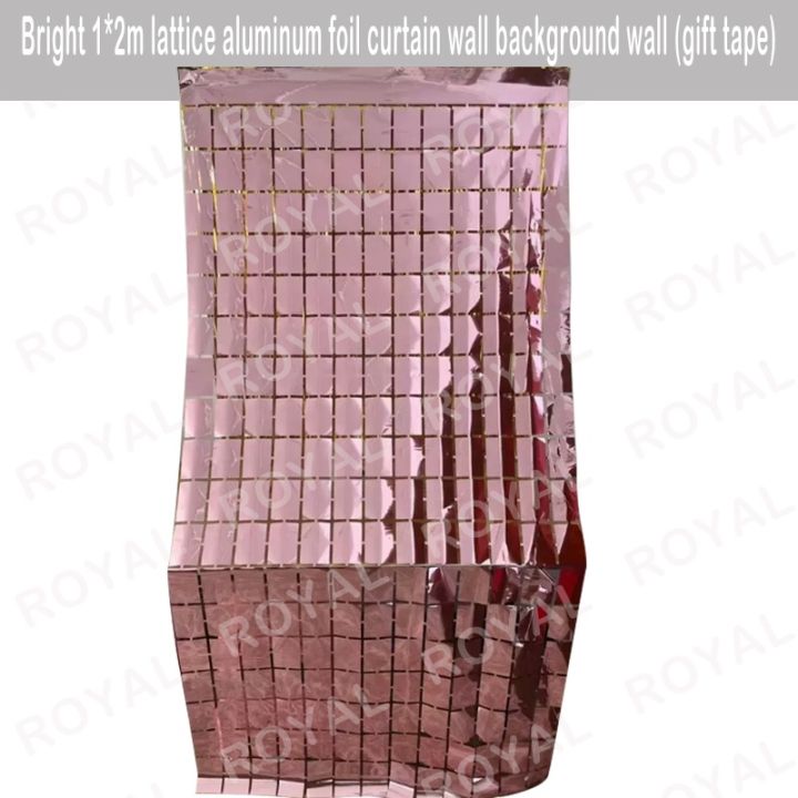 2M-3M FOIL FRANGE ORPELLO SFONDO TENDA PORTA MATRIMONIO - Foto 3