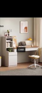 CraftedLiving SG-Solid Wood escopic Desk Bookshelf Desk Computer Desk Bedroom Home Use Student Study Writing Desk
