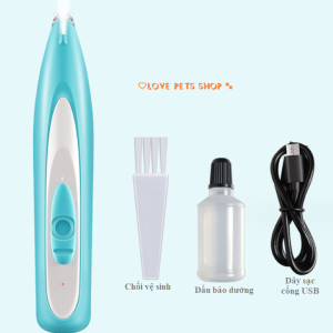 Tông đơ cạo lông bàn chân lông tai lông mắt lông vùng mông cho Chó Mèo cổng sạc USB - Love Pets Shop