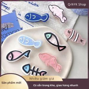 Hàng có sẵn✨ Hàn Quốc Phong Cách Sáng Tạo Ít Cá Xương Kẹp Tóc Barrettes Mùa Hè Phim Hoạt Hình Cá Heo Clip Vui Tóc Phụ Kiện Cho Phụ Nữ Mũ Nón