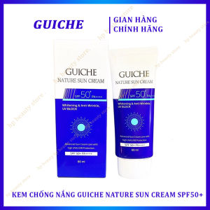 Kem Chống Nắng Guiche Nature Sun Cream SPF50+++ Hàn Quốc Nâng Tone Kiềm Dầu 60ml
