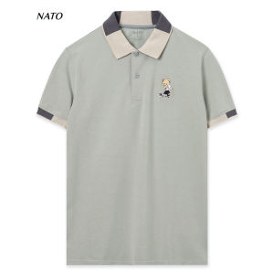 Áo Thun Polo Nam Bear Vải Cotton Cá Sấu Cao Cấp Đẹp Tay Ngắn Có Cổ Màu Trắng Đen Đỏ Xanh Navy Trơn Họa Tiết NATO