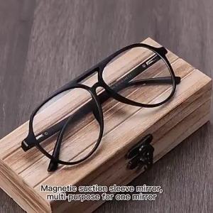 new 6in1 sunblock sunglasses advanced sense TR large frame glasses magnetic polarized sunglasses five pieces