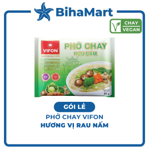[GÓI LẺ] - VIFON - Phở Vifon hương vị Chay rau nấm Vifon phở chay rau nấm Vifon Phở ăn liền Vifon Phở chay Vifon (65g/gói)