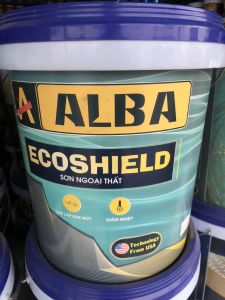 Sơn ngoại thất ABBA Eco Shield (5lít- 18lít). Cho bề mặt tường láng mịn che phủ cao