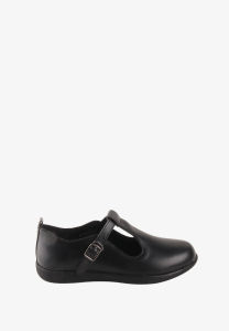 Otto 41700054 Ravi Girls T-Strap Genuine Leather Black Shoes