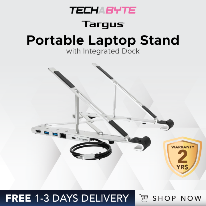 Targus Portable Laptop Stand + Integrated Dock Lazada Singapore