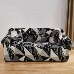 [PH STOCK&COD]Elastic Universal 1/2/3/4 Seater  Sofa Cover Stretch Sofa Cover L Type Protector Soft Skin-friendly Sofa cover All-inclusive Furniture Protector