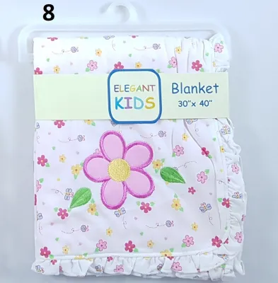 ELEGANT KID Blanket / Selimut Bayi Frill 2 Lapis ukuran 76 cm x 100 cm J5322