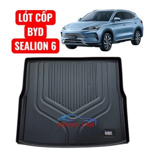 BYD SEALION 6 - Riêng lót cốp MAXXCAR nhựa TPE NGUYÊN SINH đúc 5D tràn viền cho SEALION 6 2024+ cao cấp.