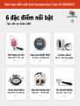 Máy Pha Cà Phê Gemilai CRM3007I Bán Công Nghiệp, Kiểm Soát Nhiệt Độ Pha Tùy Ý, Pha Cafe Espresso 58mm, Định Lượng Tùy Ý, Hàng Chính Hãng. 